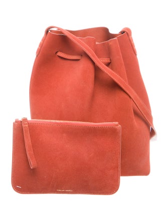 Mansur Gavriel Suede Bucket Bag Large