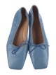 Mansur Gavriel Leather Bow Accents Ballet Flats