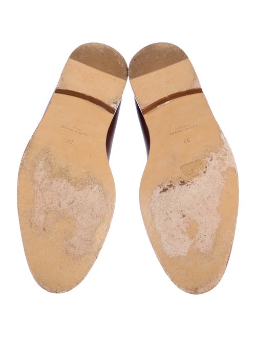 Mansur Gavriel Leather Tassel Accents Loafers