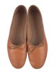 Mansur Gavriel Leather Bow Accents Ballet Flats