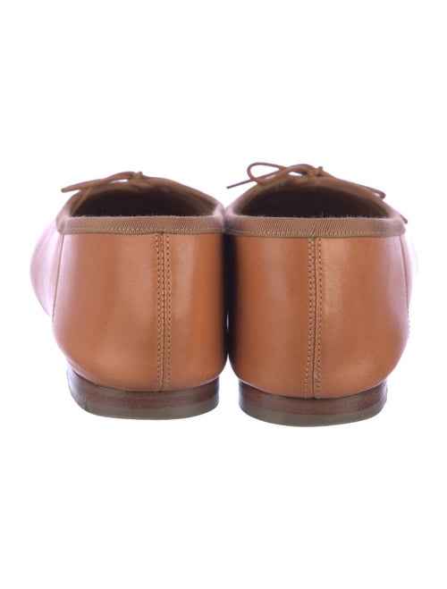 Mansur Gavriel Leather Bow Accents Ballet Flats