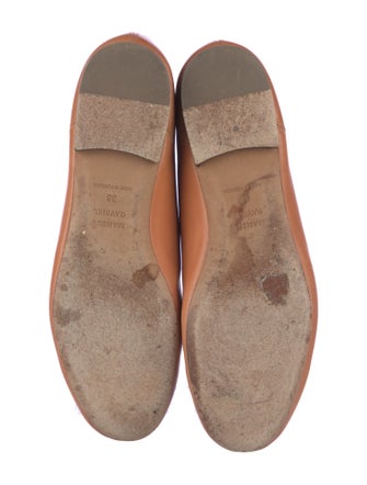 Mansur Gavriel Leather Bow Accents Ballet Flats