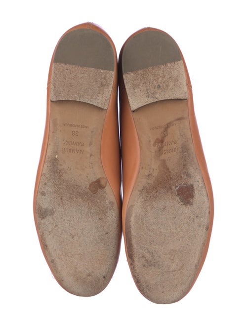 Mansur Gavriel Leather Bow Accents Ballet Flats