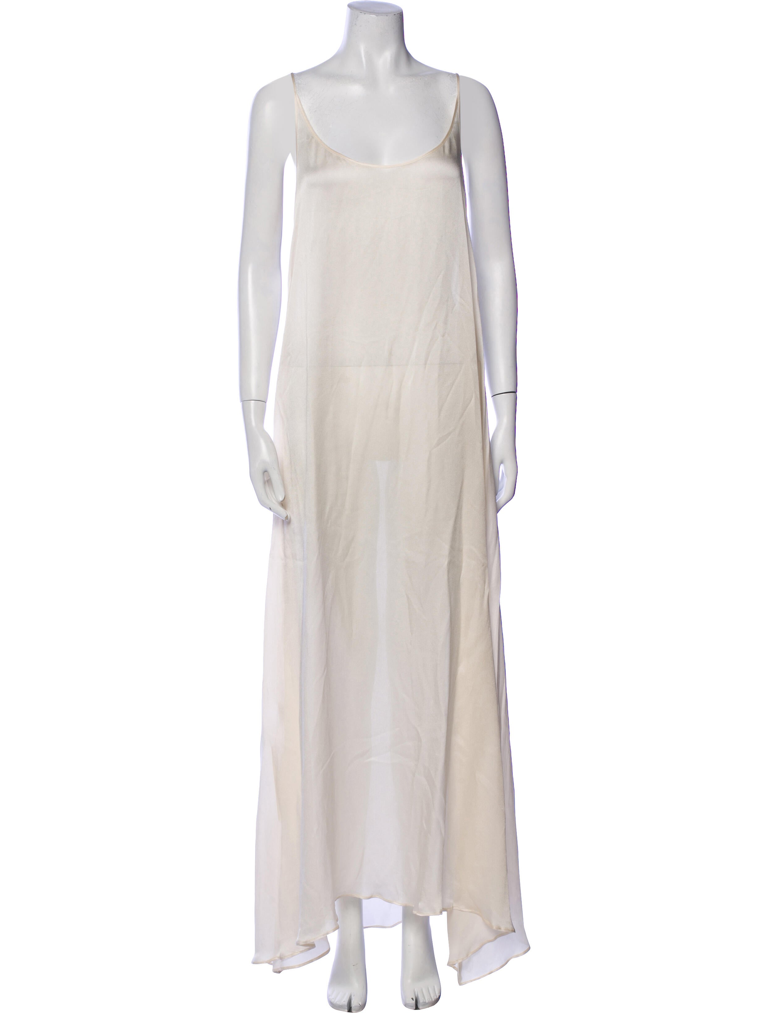 Mansur Gavriel Scoop Neck Long Dress