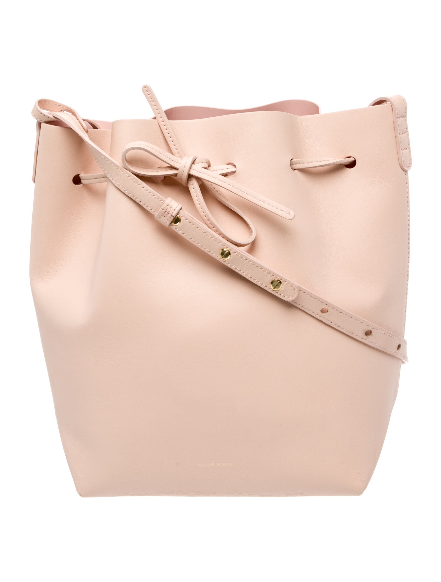 Mansur Gavriel Leather Bucket Bag Large