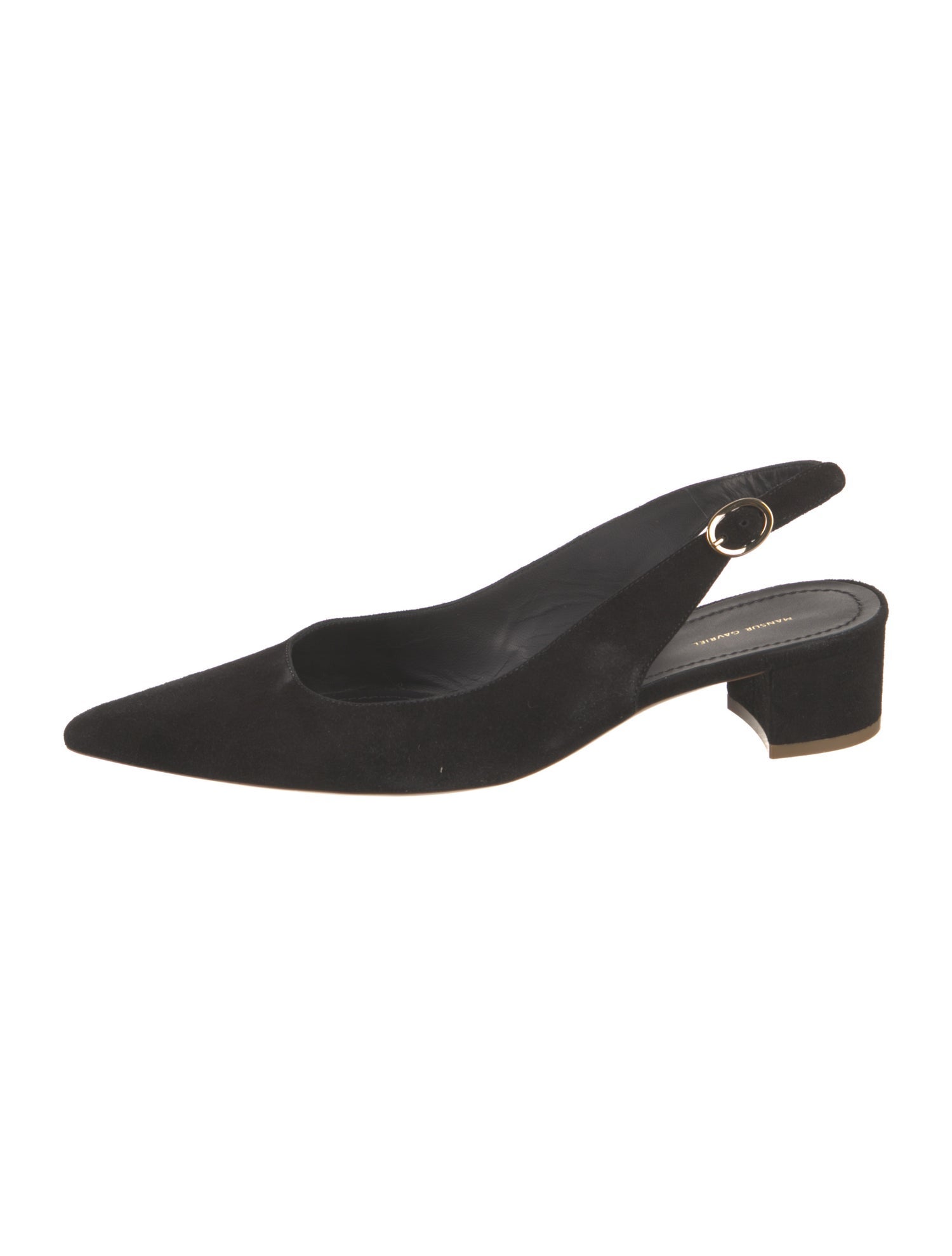 Mansur Gavriel Suede Slingback Pumps