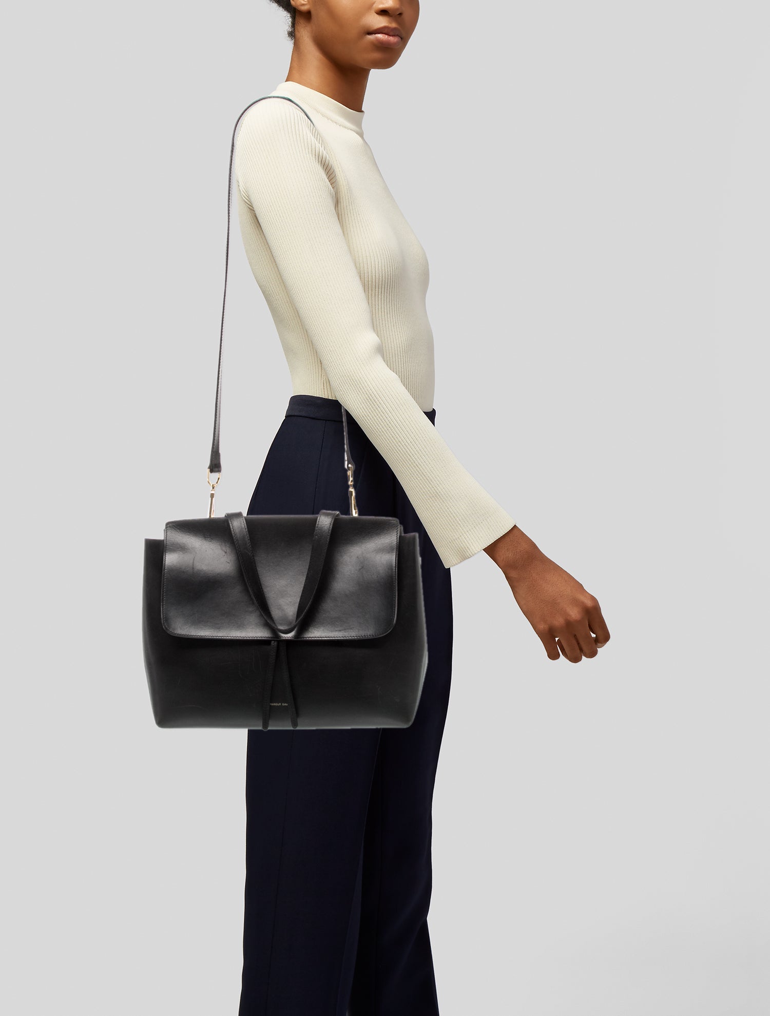 Mansur Gavriel Leather Shoulder Bag