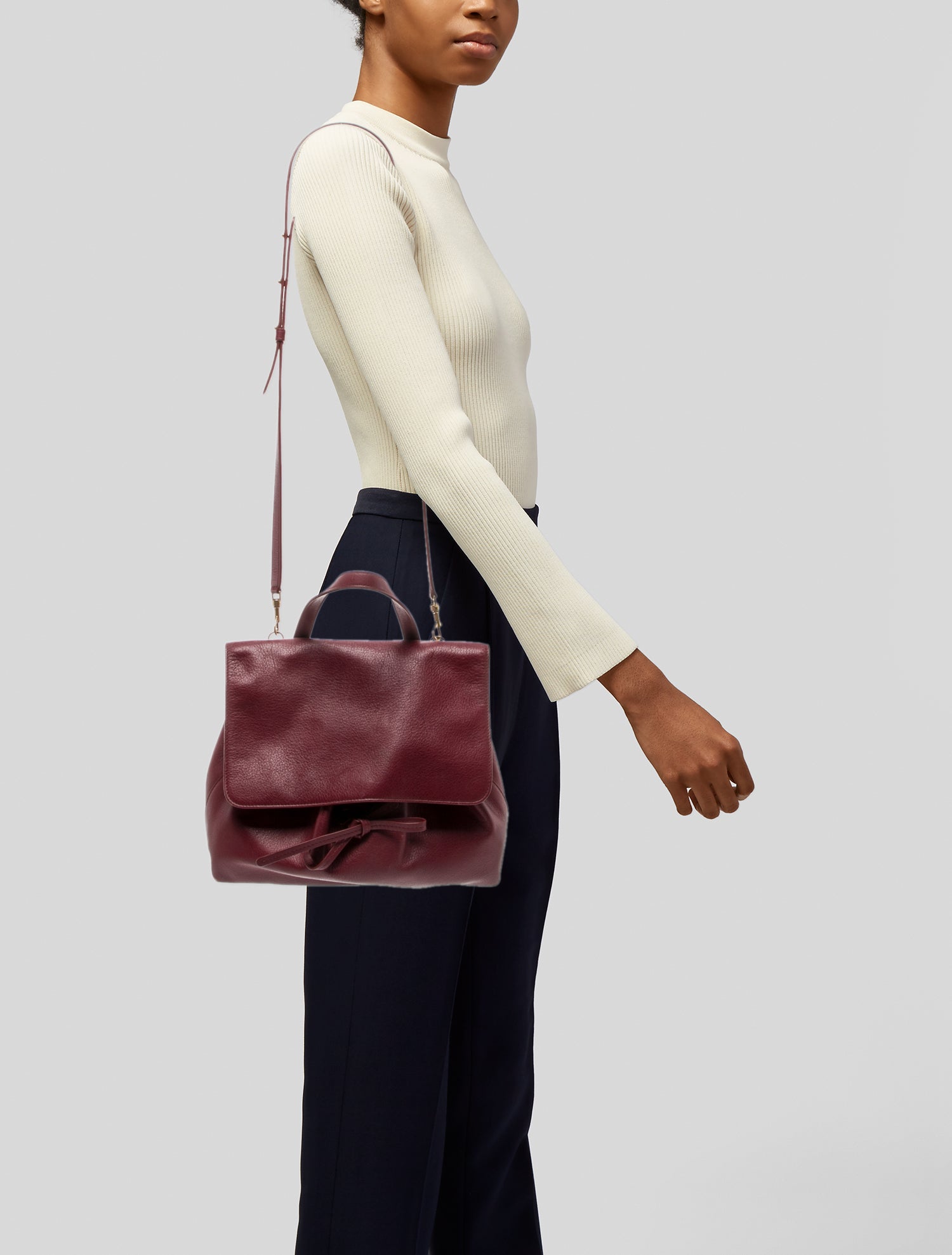 Mansur Gavriel Leather Shoulder Bag