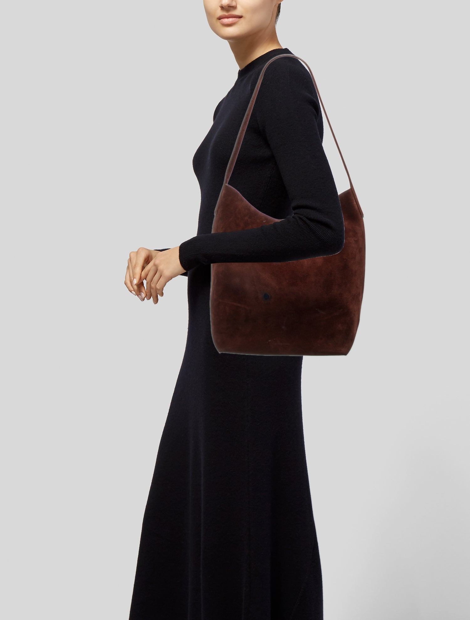 Mansur Gavriel Suede Shoulder Bag