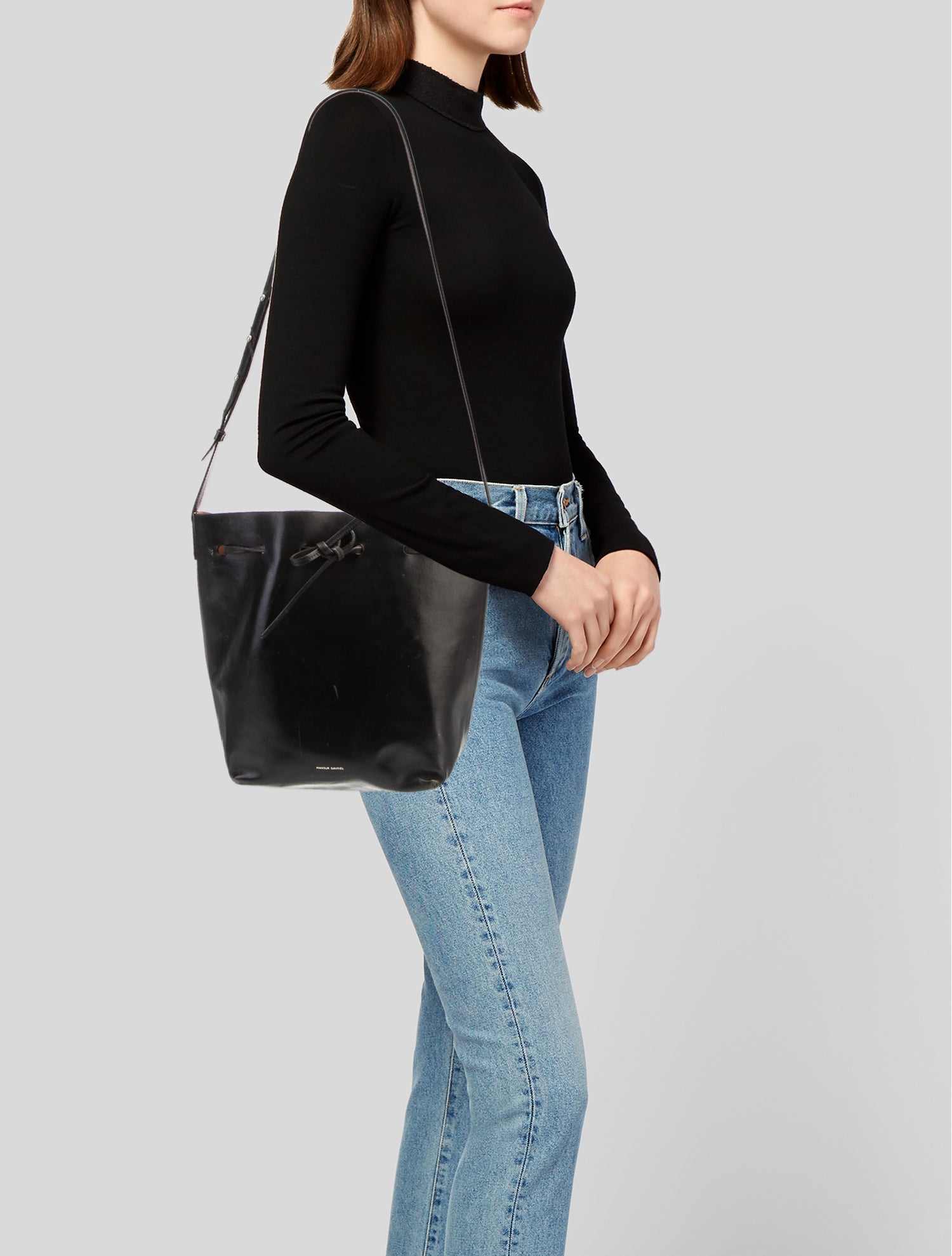 Mansur Gavriel Leather Bucket Bag