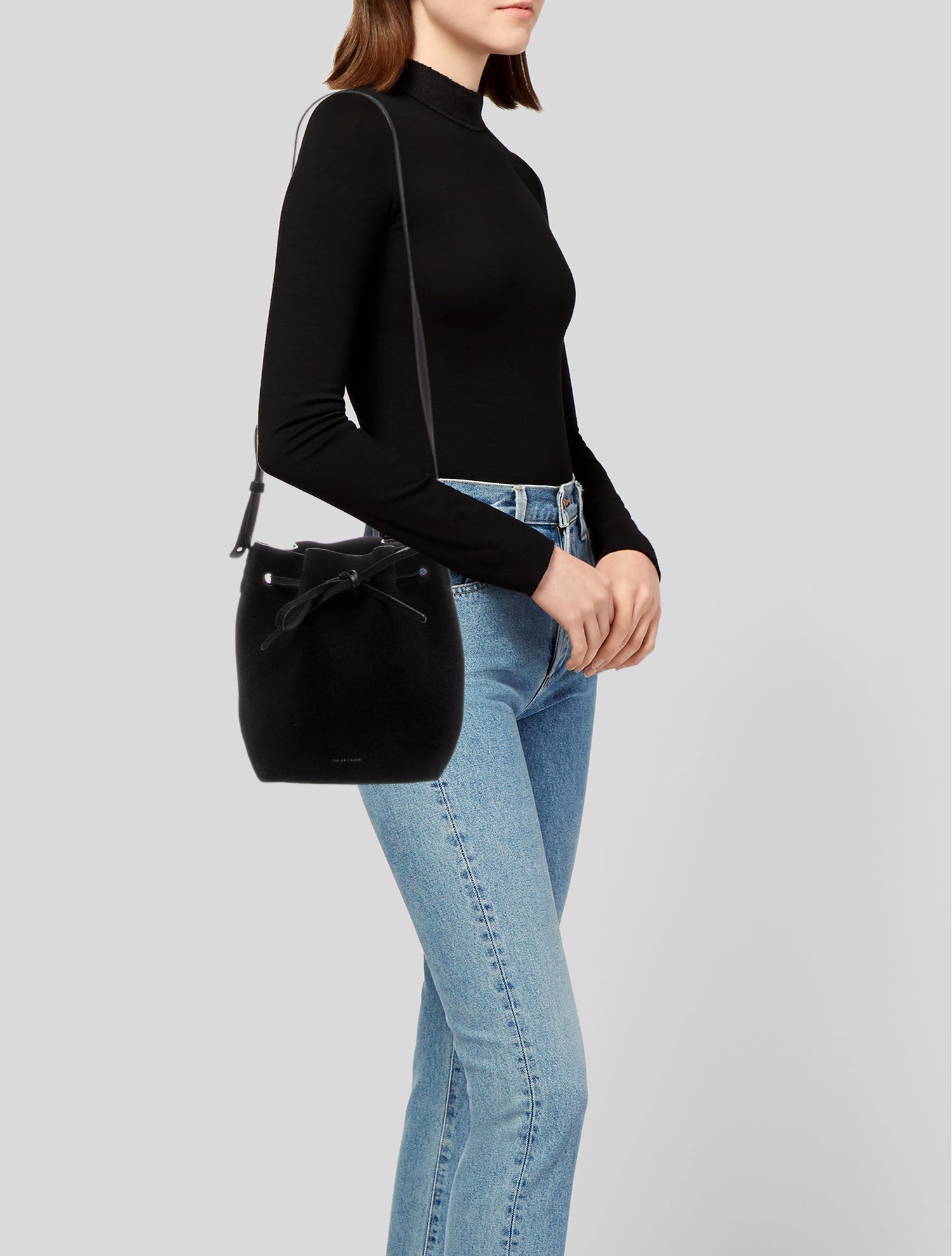 Mansur Gavriel Suede Shoulder Bag