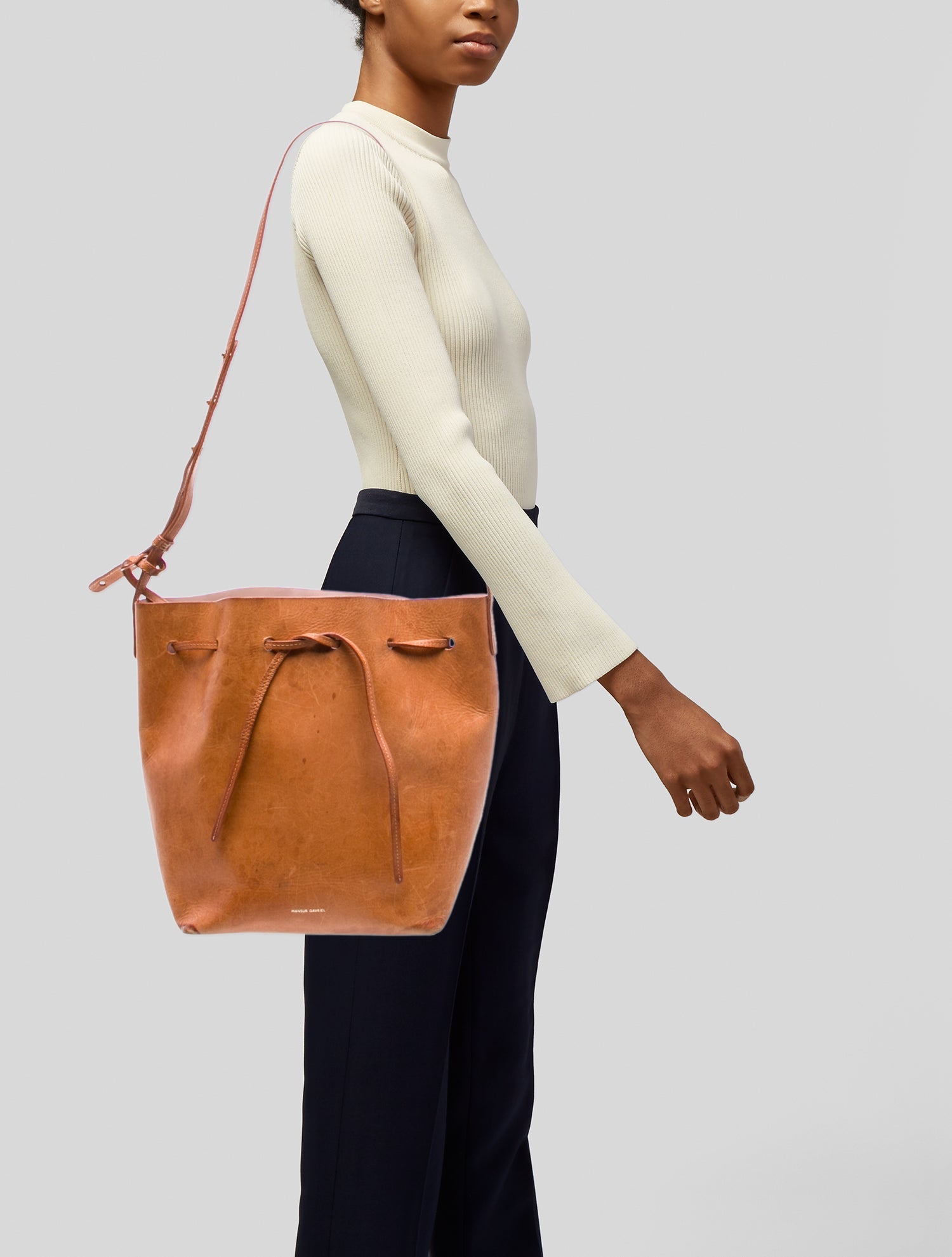 Mansur Gavriel Leather Shoulder Bag
