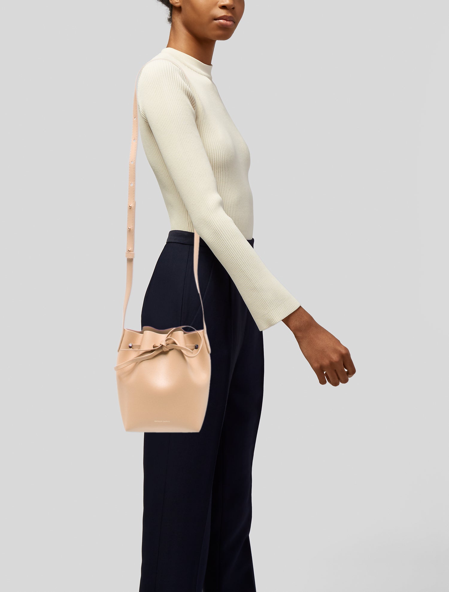Mansur Gavriel Leather Bucket Bag