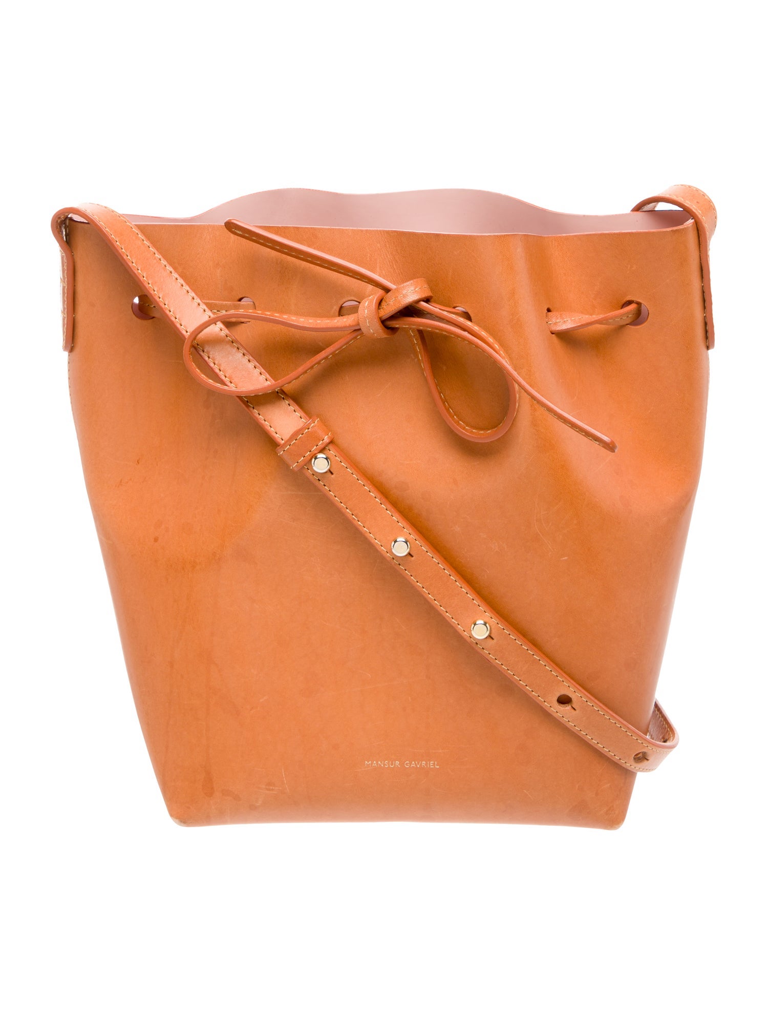 Mansur Gavriel Leather Bucket Bag
