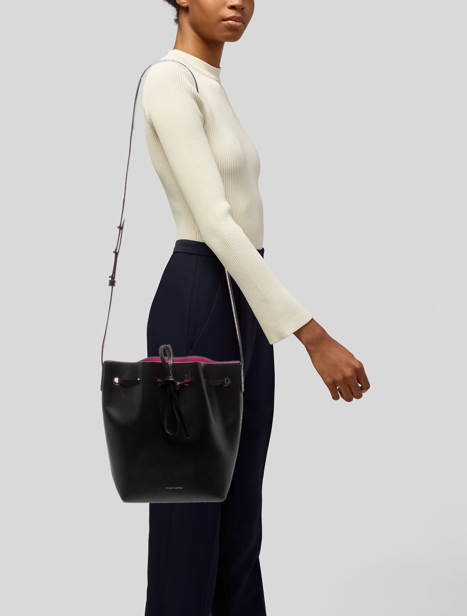 Mansur Gavriel Leather Bucket Bag