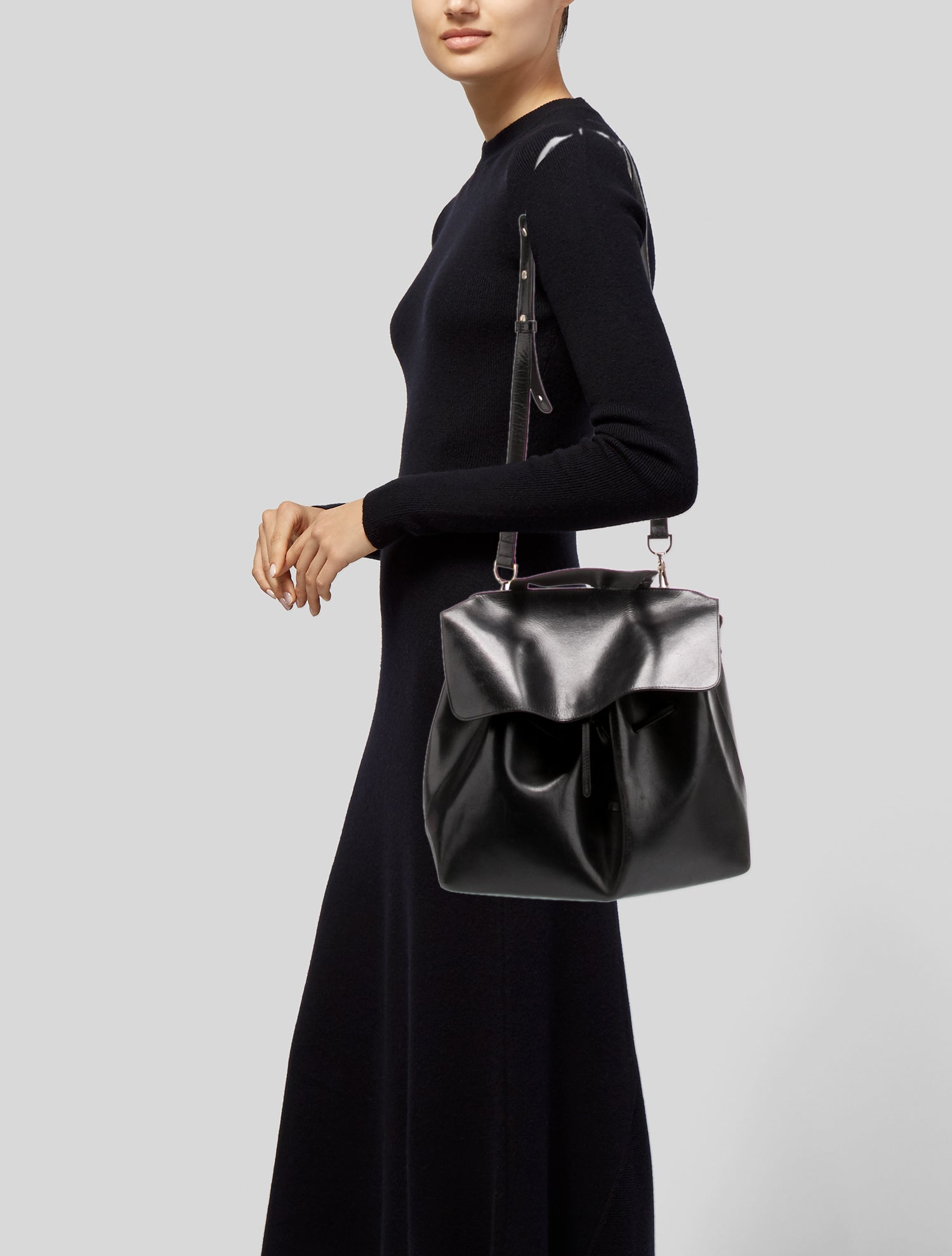 Mansur Gavriel Leather Top Handle Bag