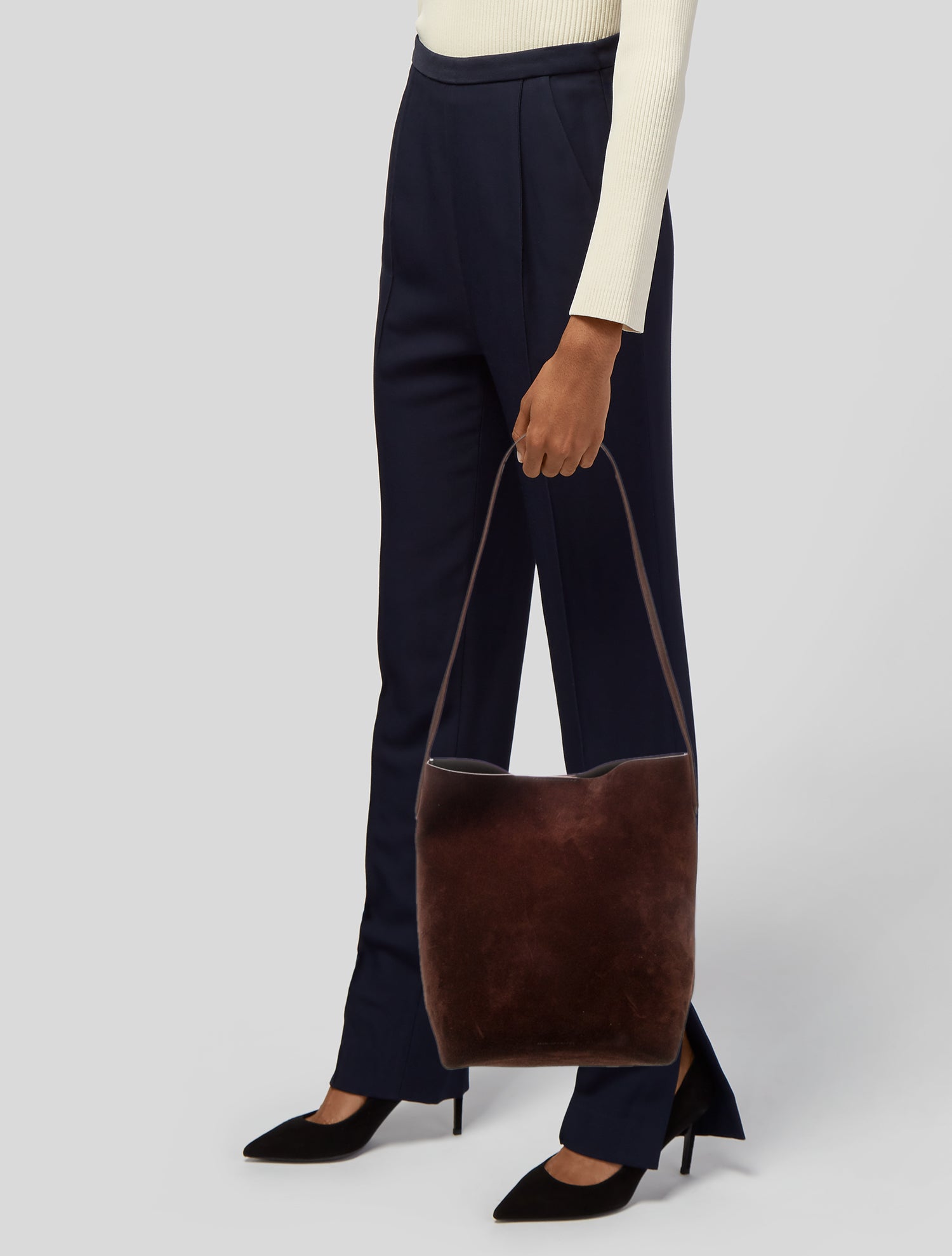 Mansur Gavriel Suede Shoulder Bag