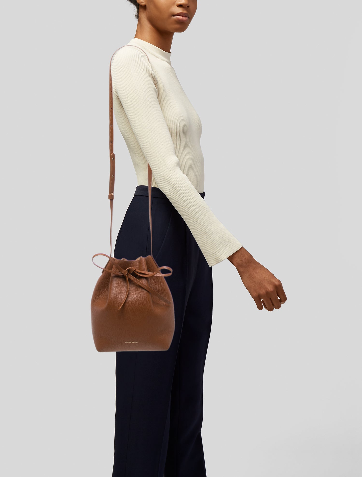 Mansur Gavriel Leather Bucket Bag