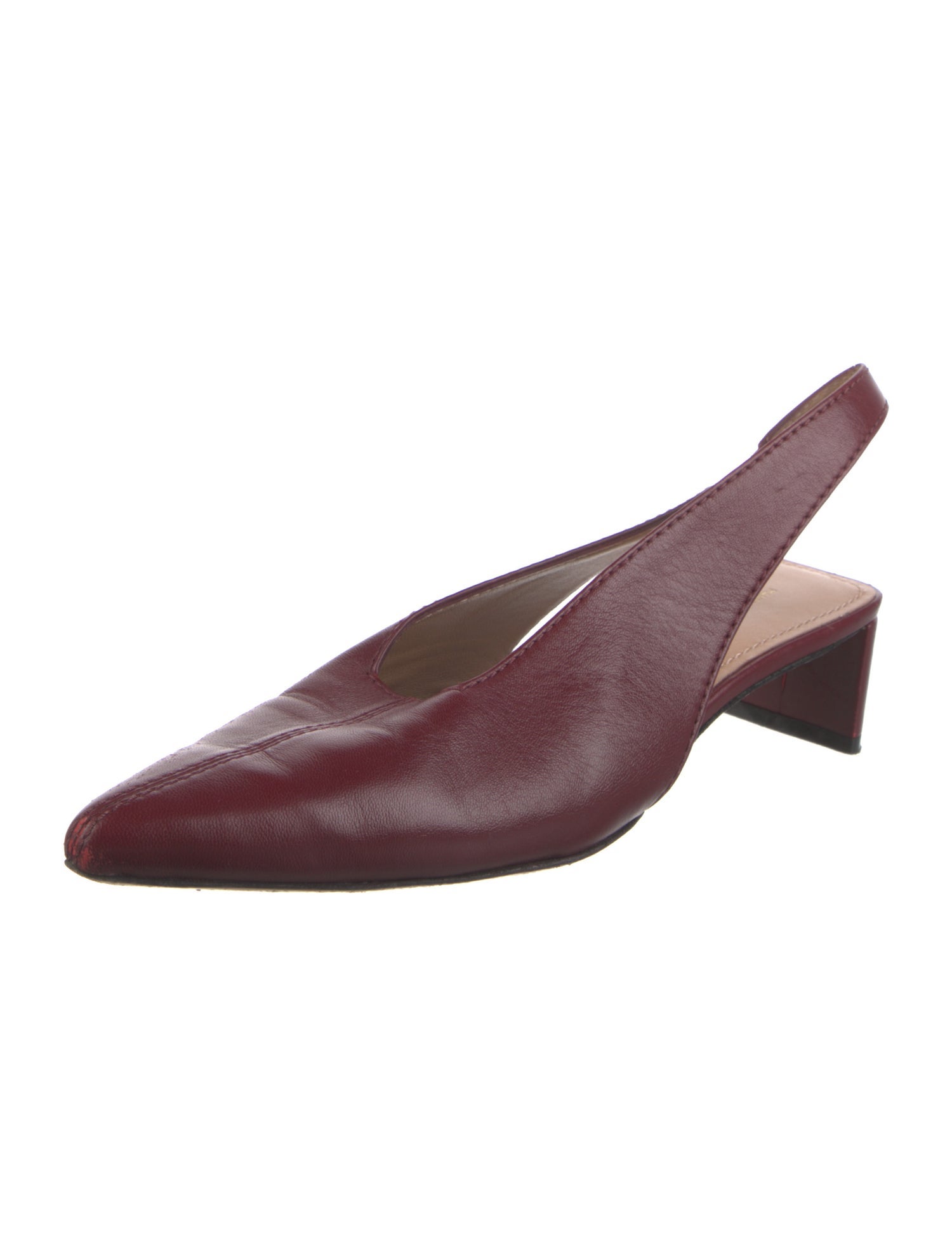 Mansur Gavriel Leather Slingback Pumps