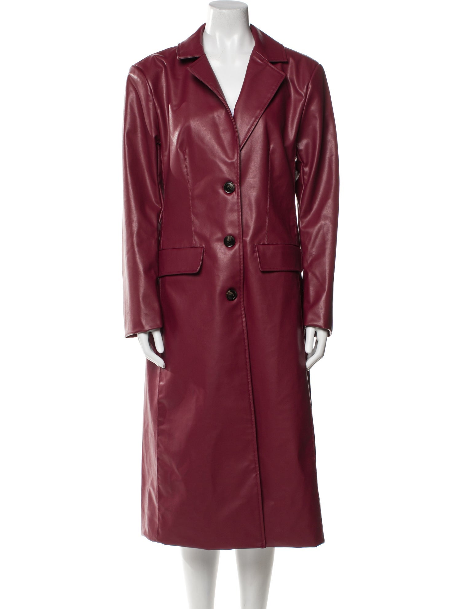 Mansur Gavriel Leather Trench Coat