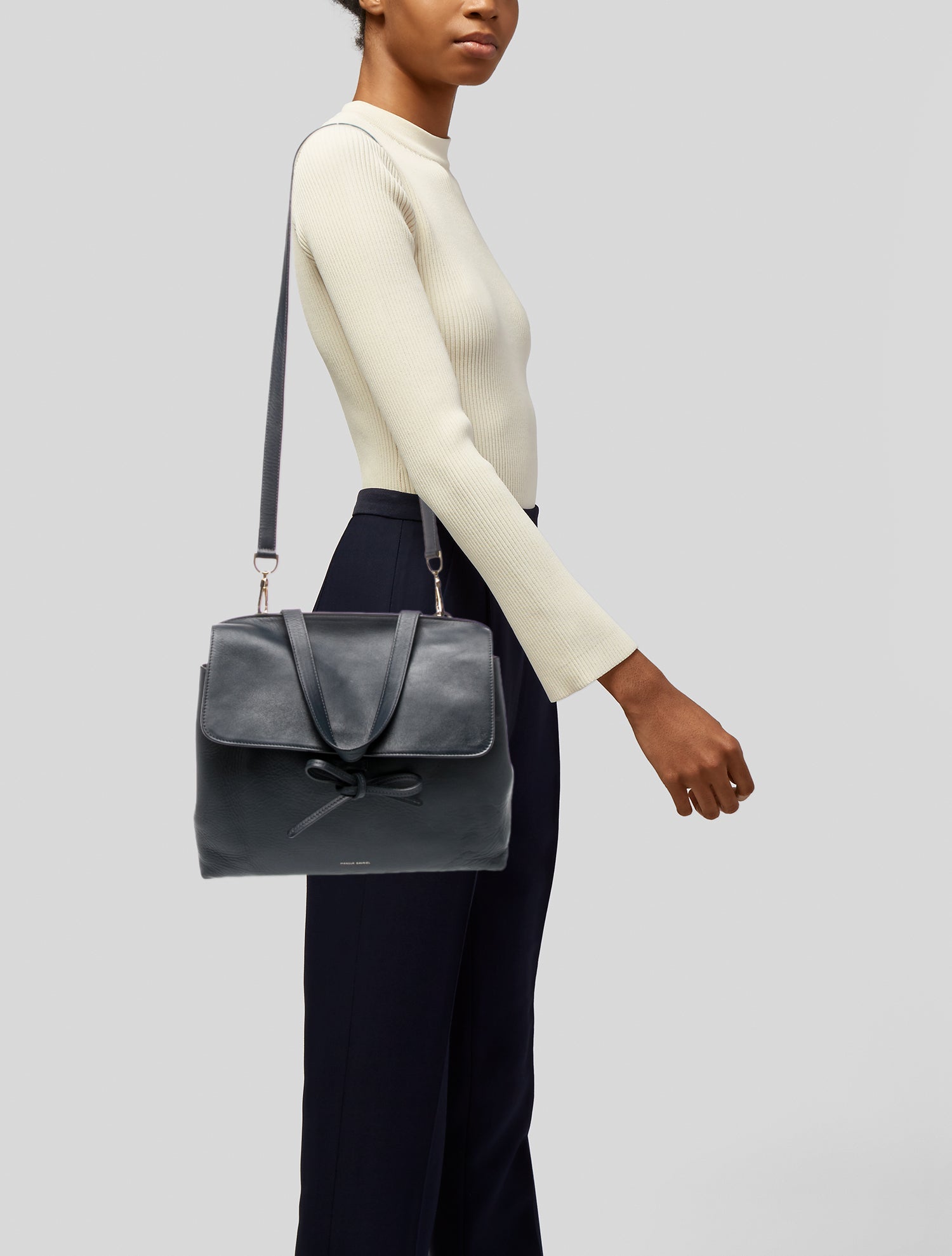 Mansur Gavriel Leather Top Handle Bag