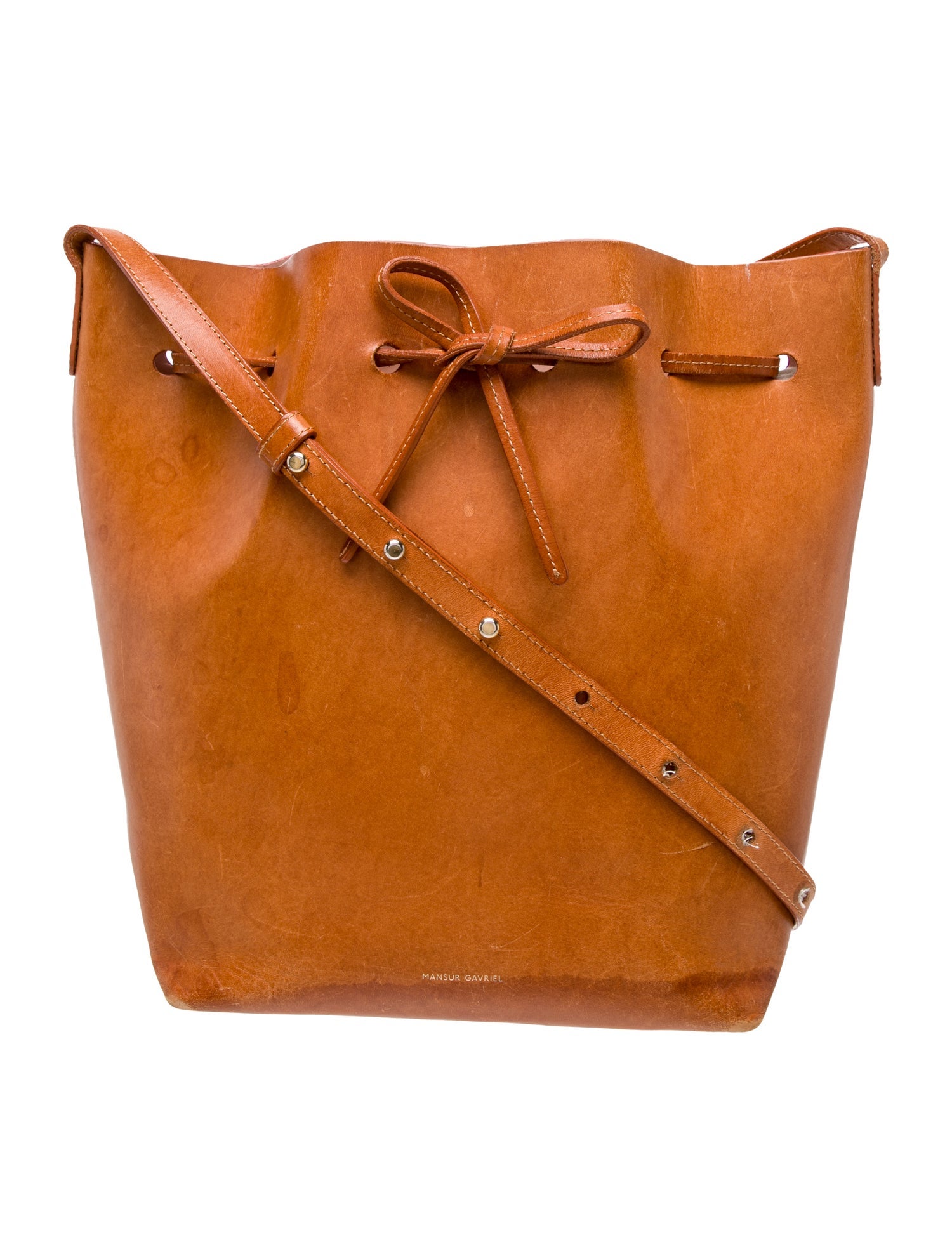 Mansur Gavriel Leather Bucket Bag