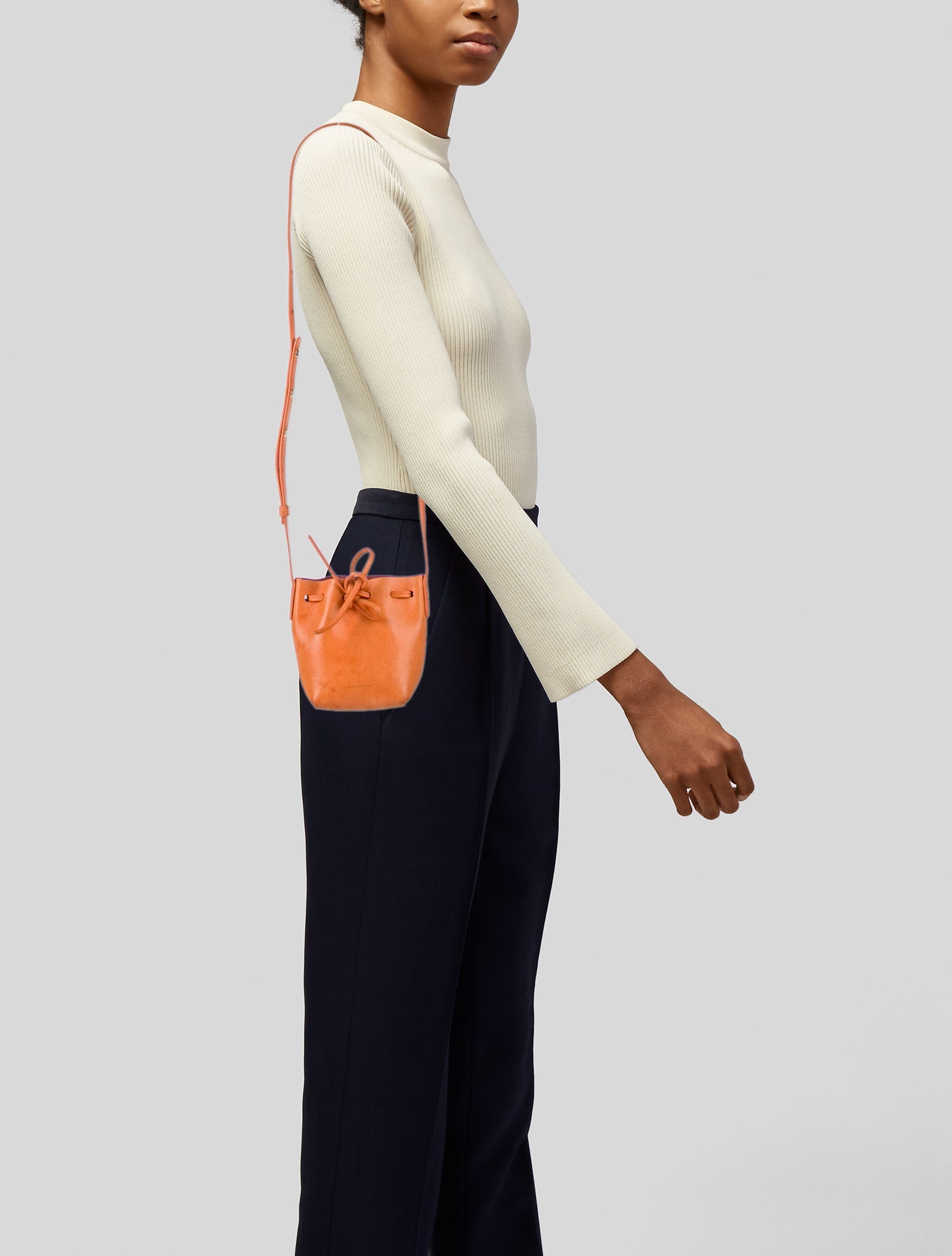 Mansur Gavriel Leather Bucket Bag