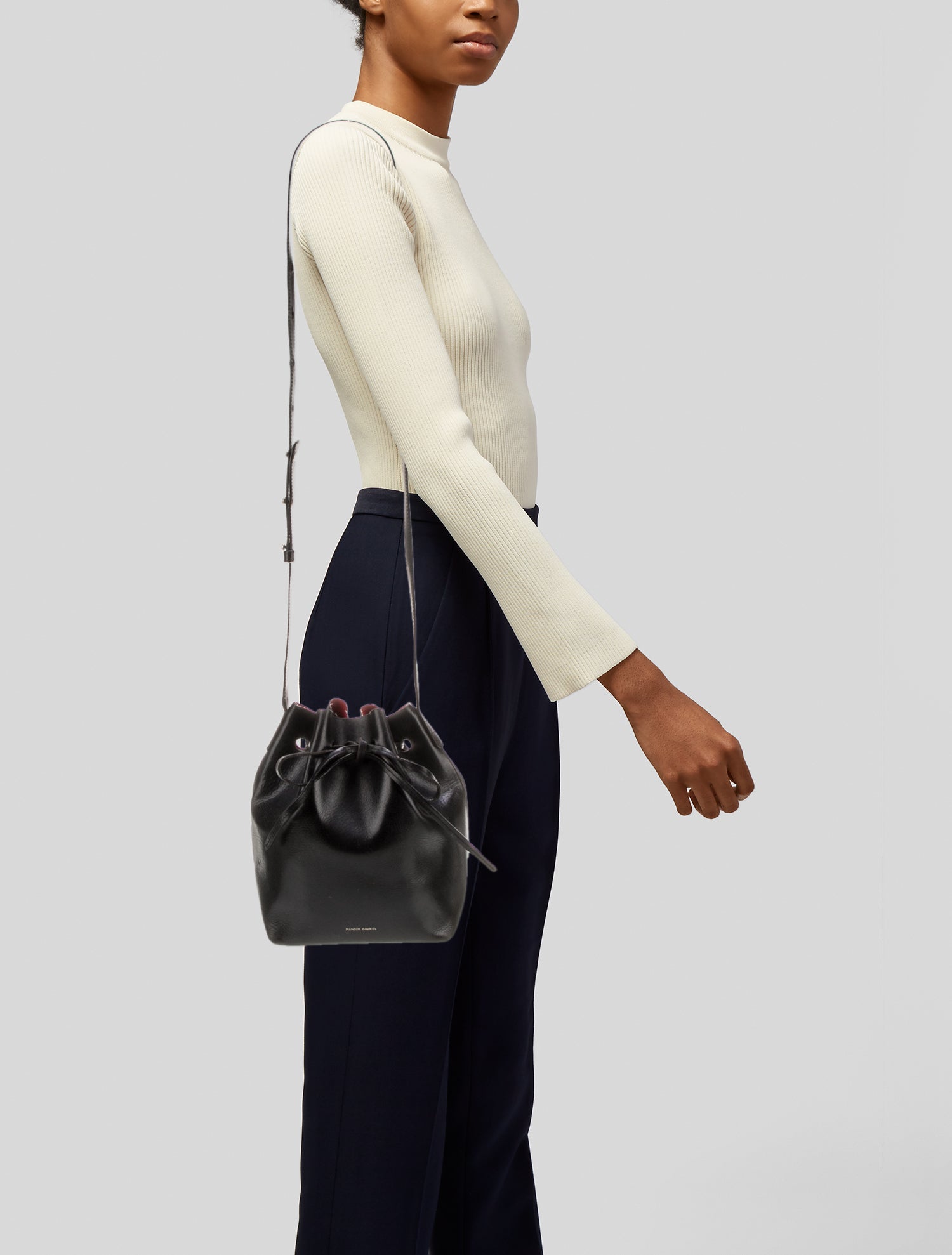 Mansur Gavriel Leather Bucket Bag