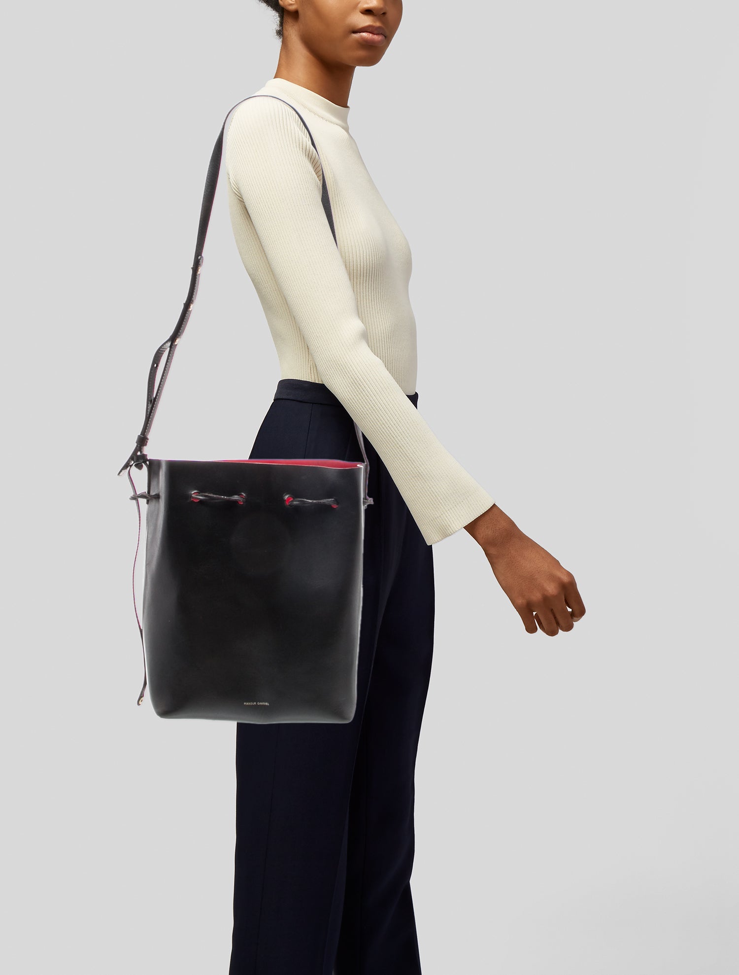 Mansur Gavriel Leather Bucket Bag