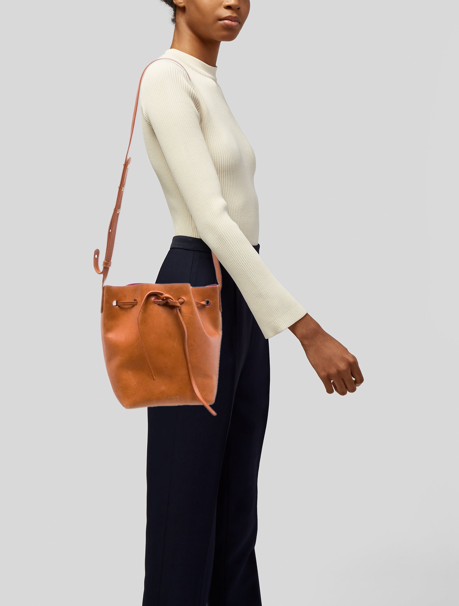 Mansur Gavriel Leather Bucket Bag