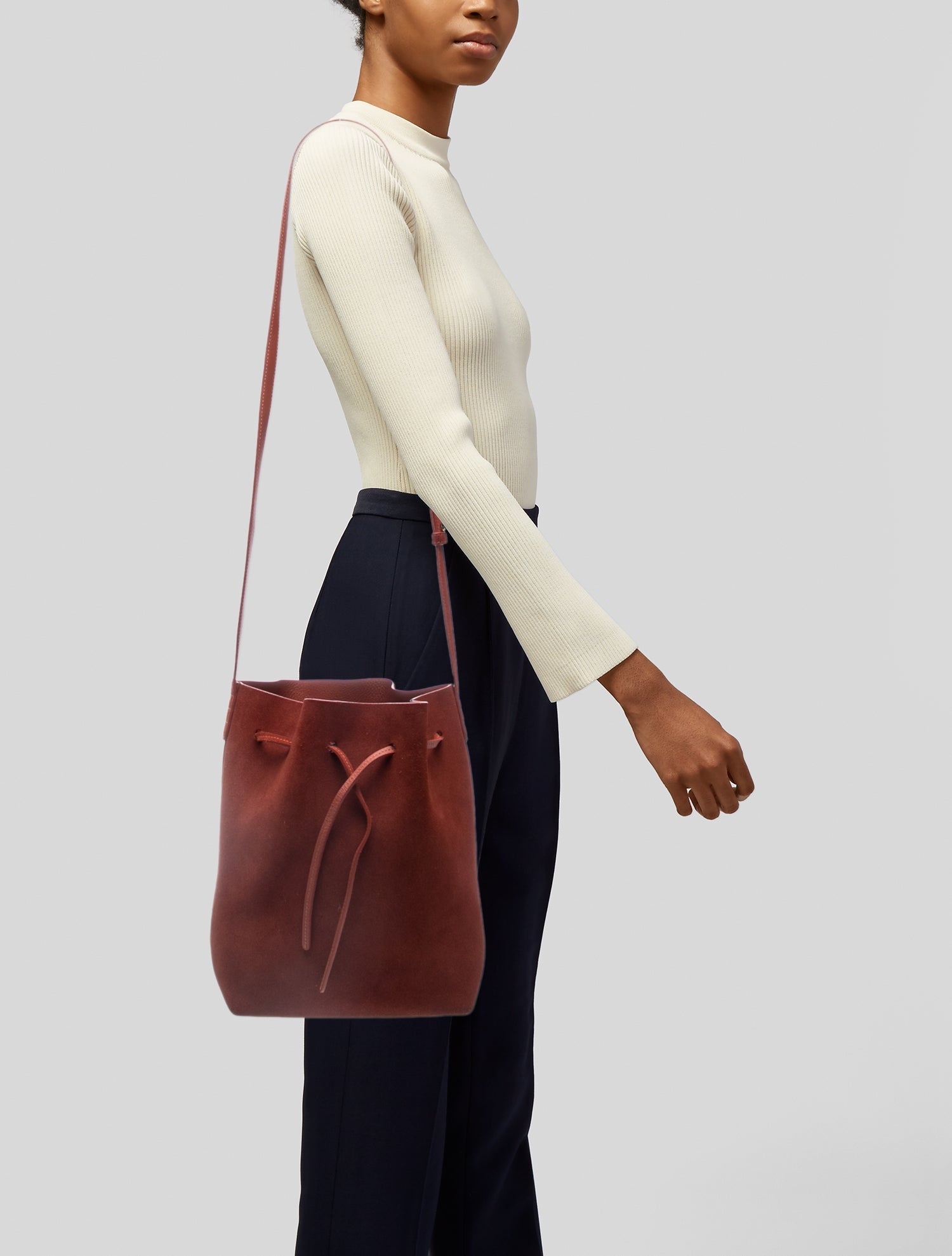 Mansur Gavriel Suede Bucket Bag