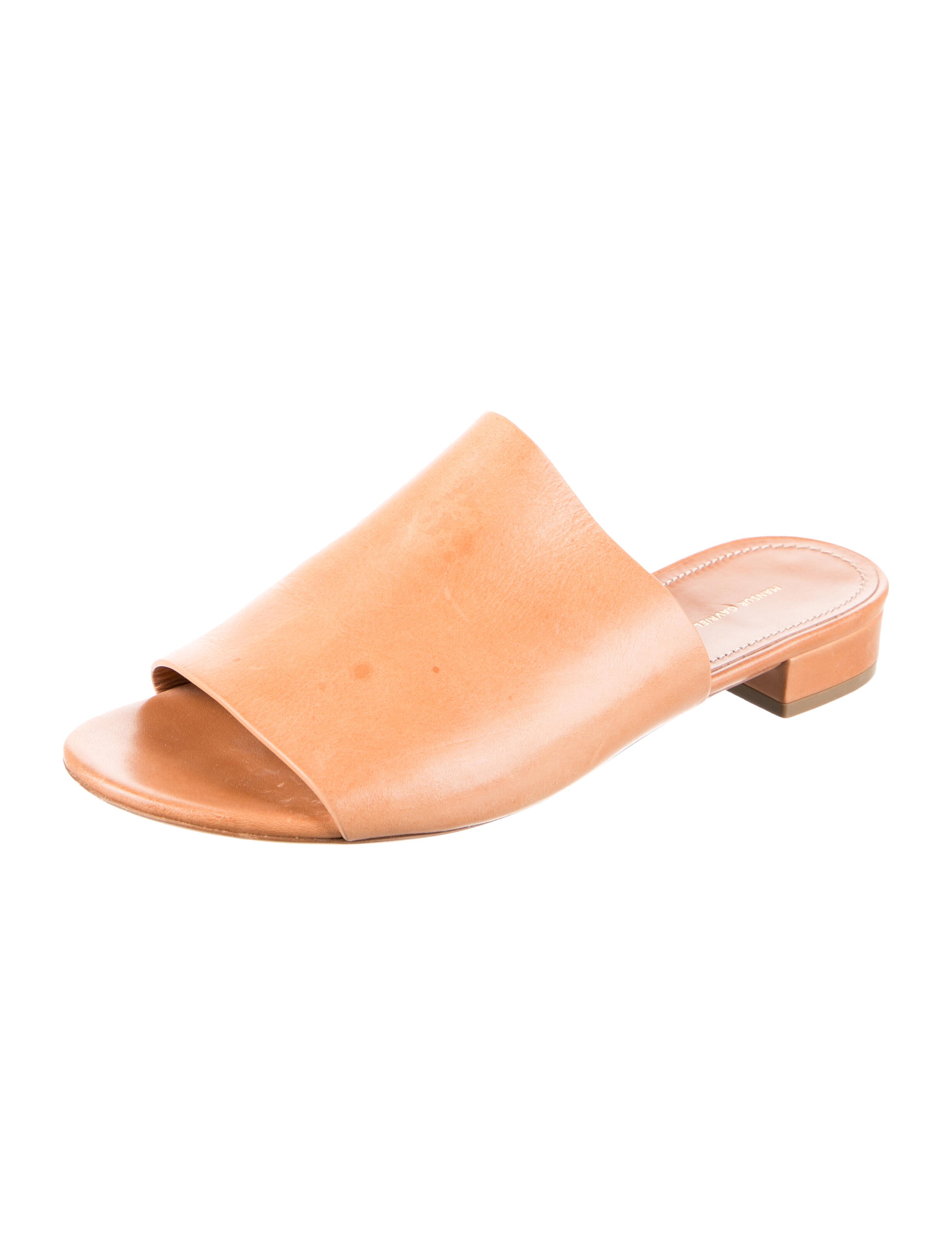 Mansur Gavriel Leather Slides
