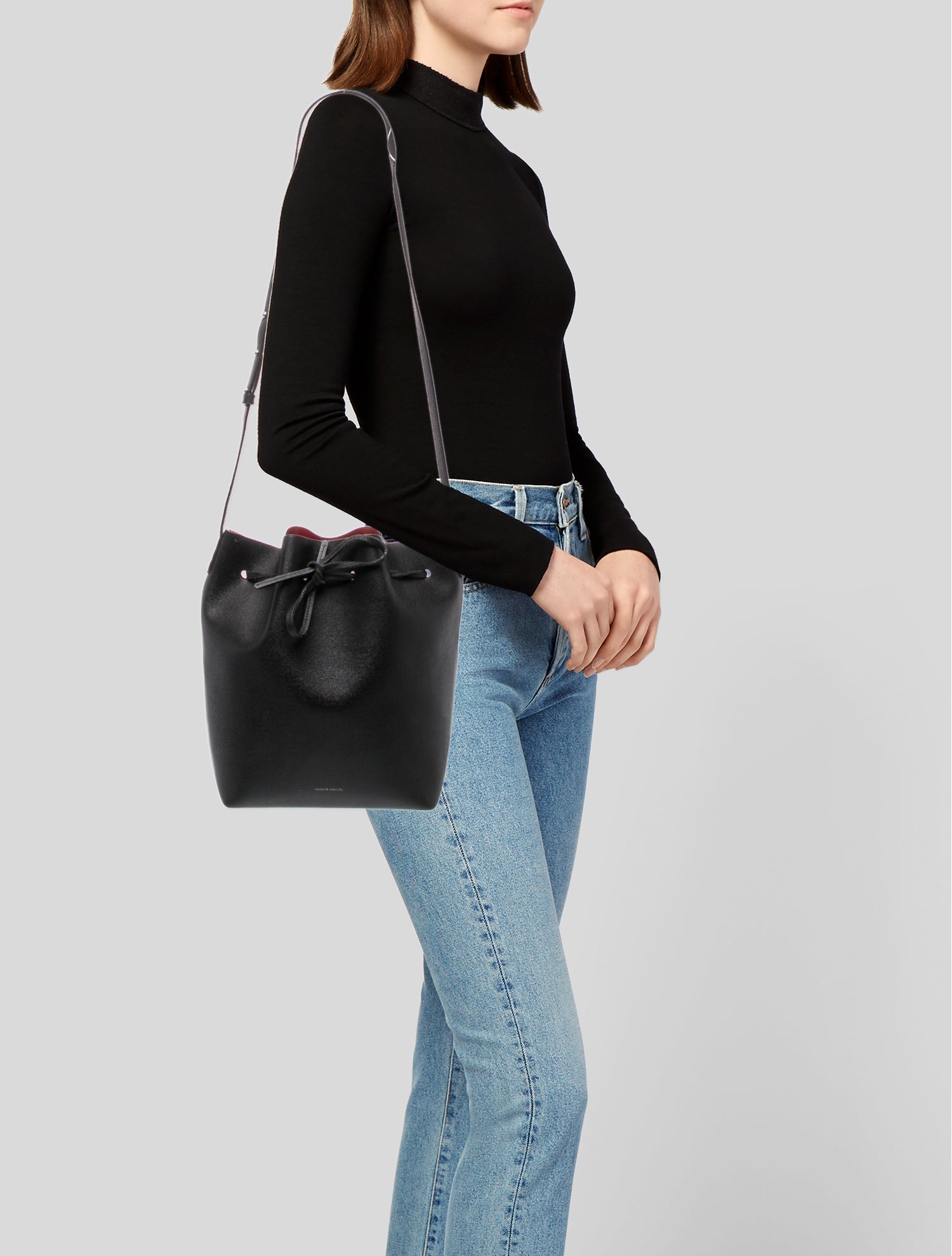 Mansur Gavriel Leather Bucket Bag