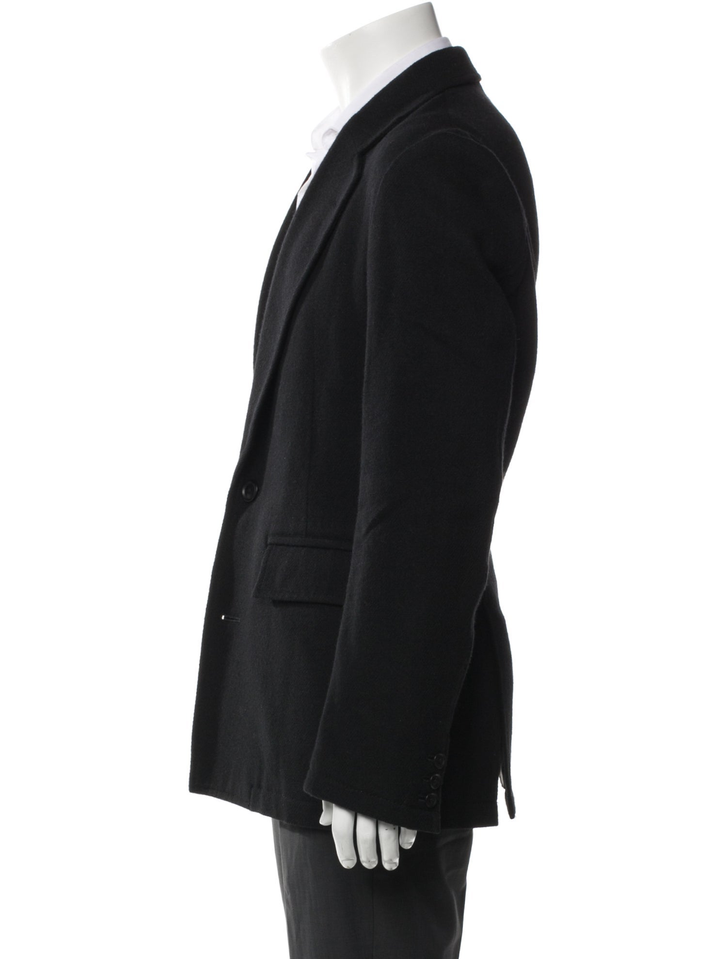 Ground Y by Yohji Yamamoto Wool Peacoat