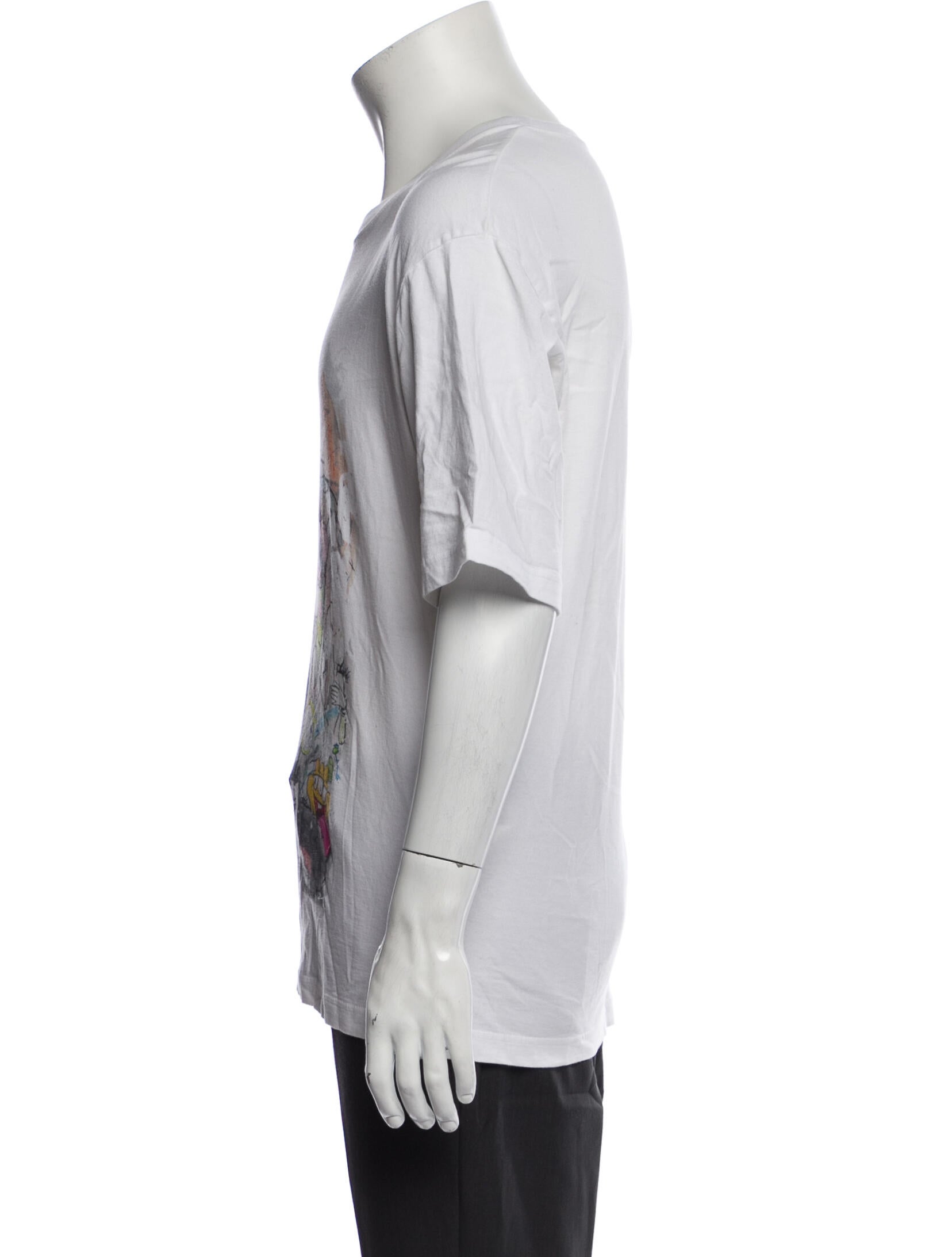 Ground Y by Yohji Yamamoto Graphic Print Crew Neck T-Shirt