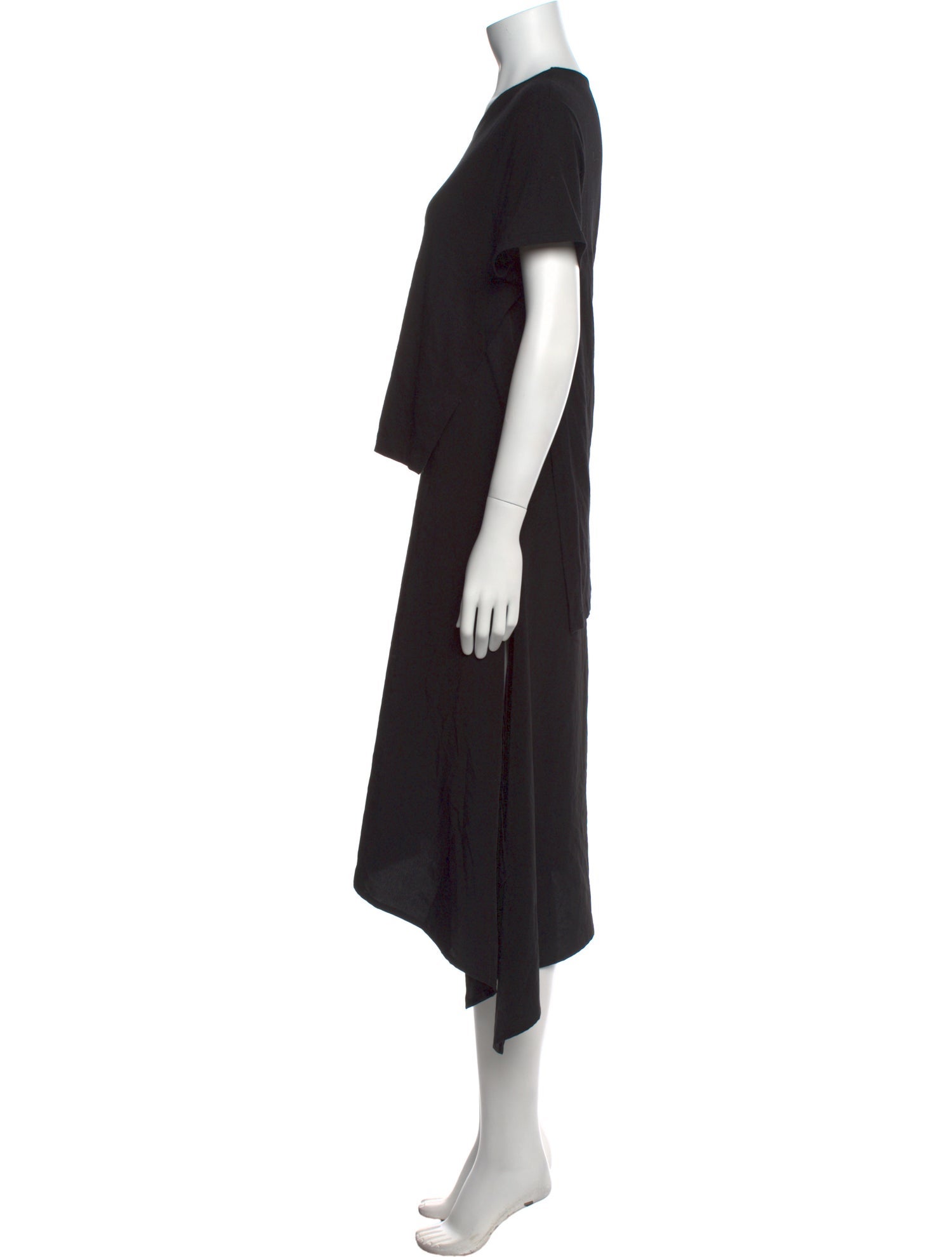 Ground Y by Yohji Yamamoto Crew Neck Long Dress
