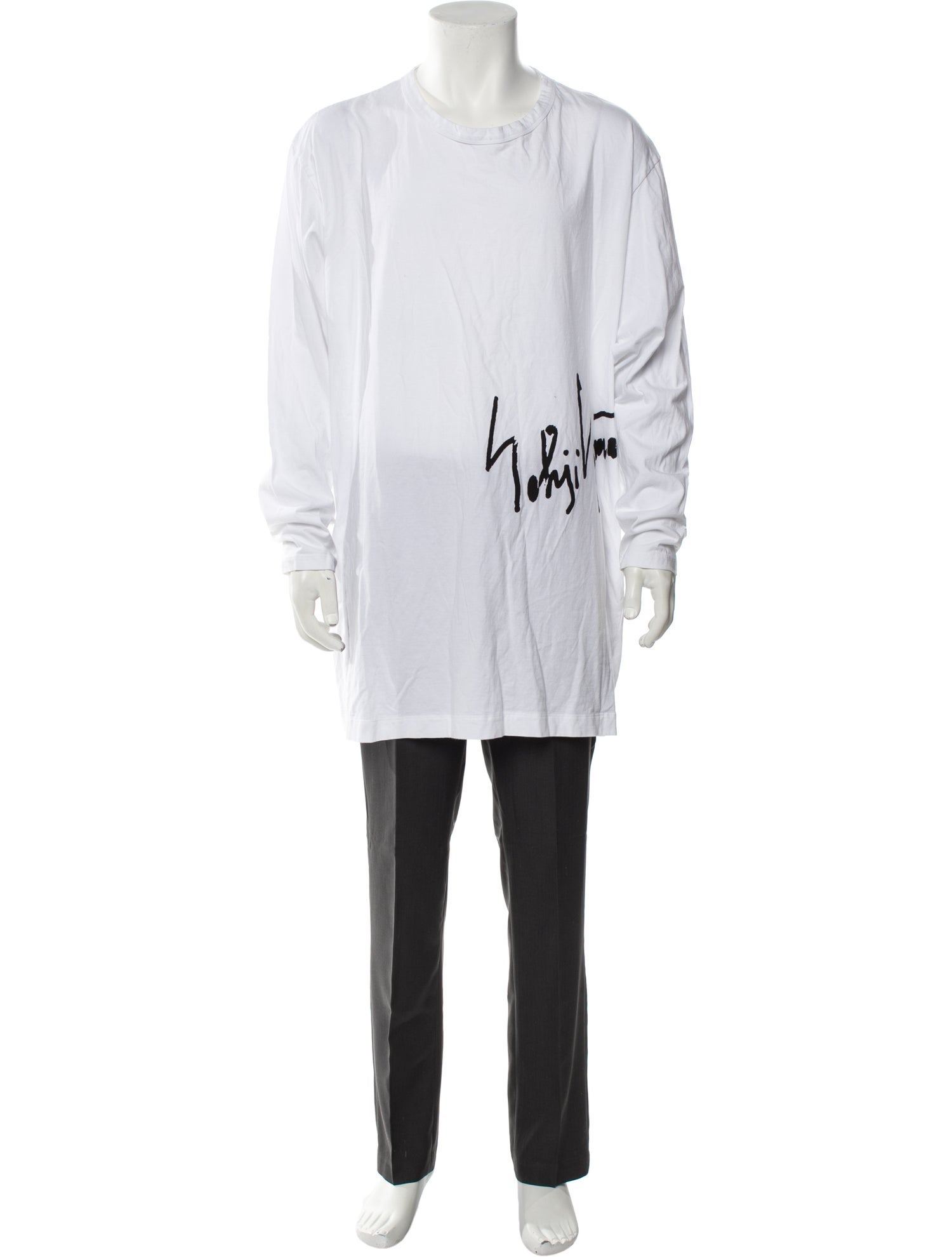 Ground Y by Yohji Yamamoto Graphic Print Crew Neck T-Shirt