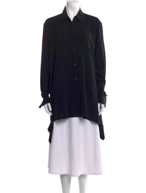 Ground Y by Yohji Yamamoto Silk Long Sleeve Tunic
