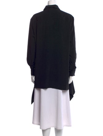 Ground Y by Yohji Yamamoto Silk Long Sleeve Tunic