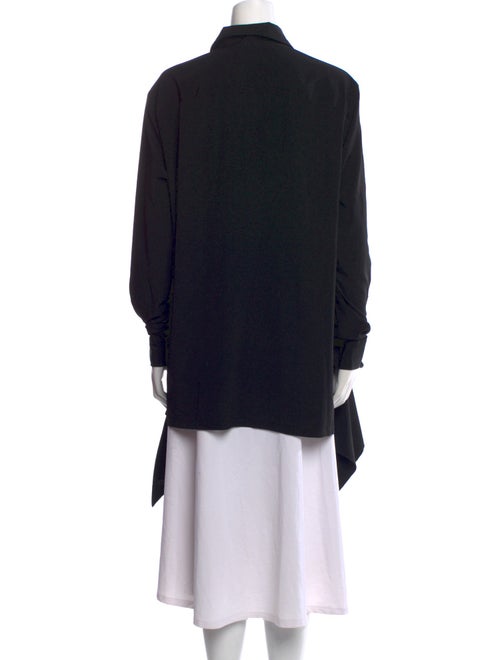 Ground Y by Yohji Yamamoto Silk Long Sleeve Tunic