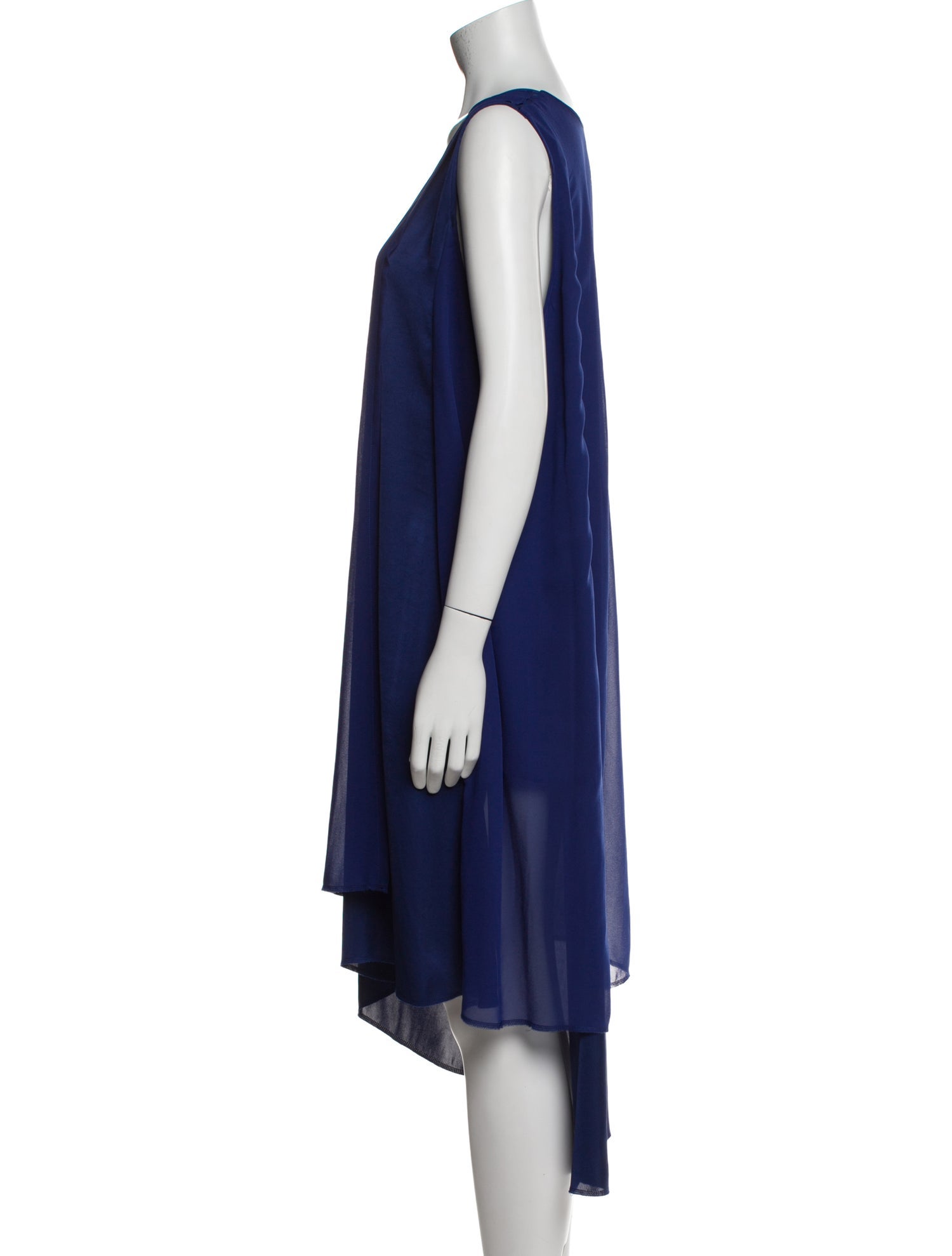 Ground Y by Yohji Yamamoto Scoop Neck Long Dress