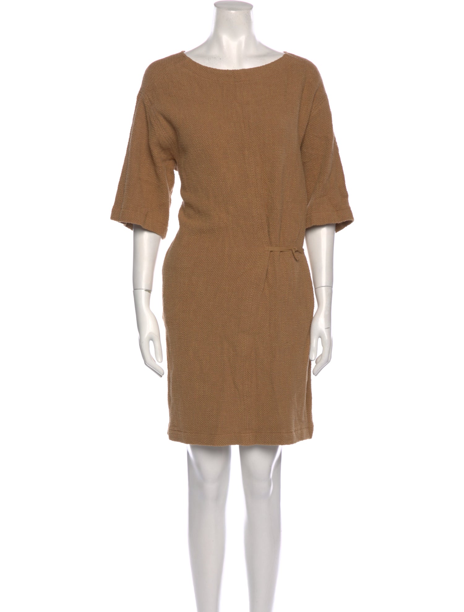 Humanoid Bateau Neckline Mini Dress