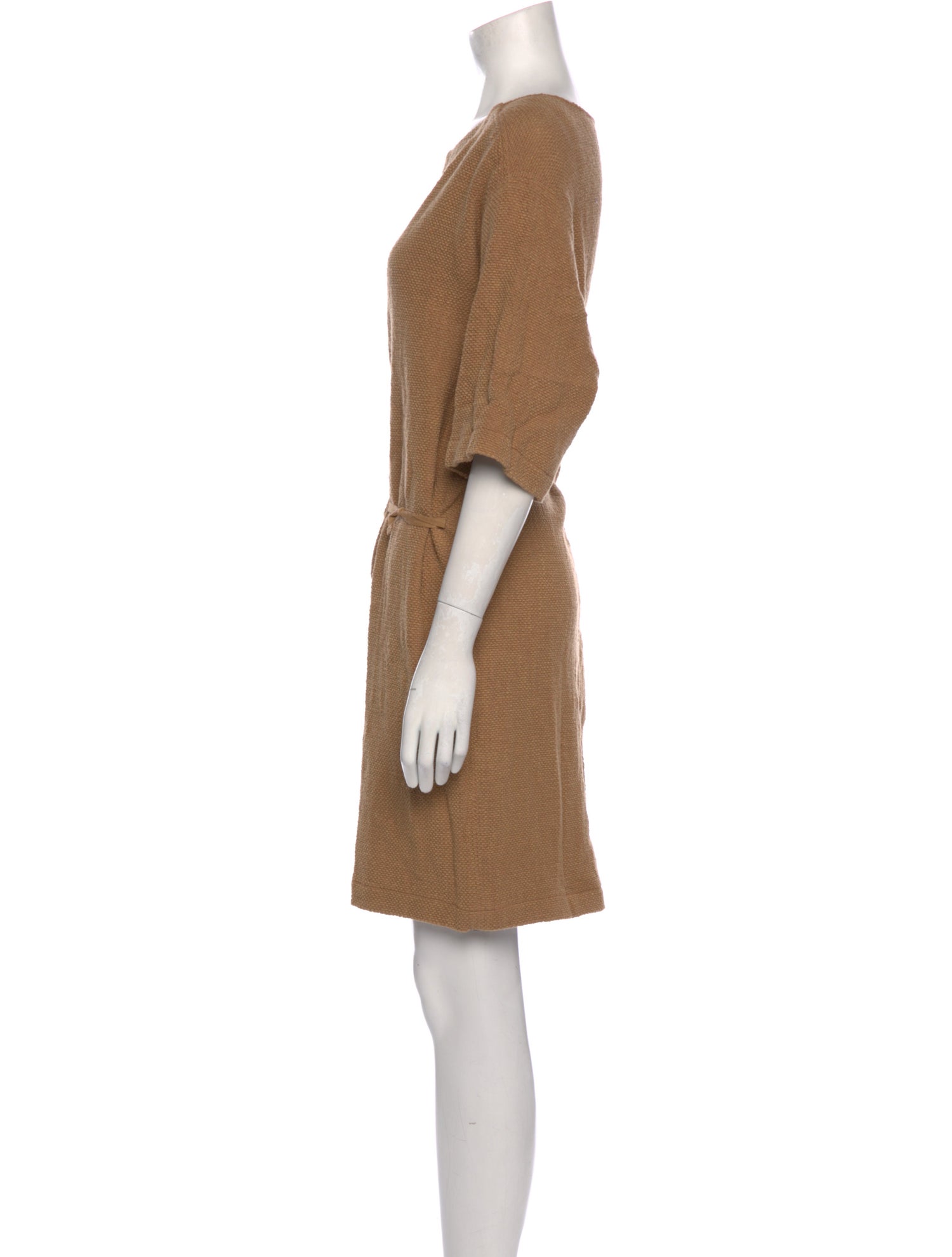 Humanoid Bateau Neckline Mini Dress