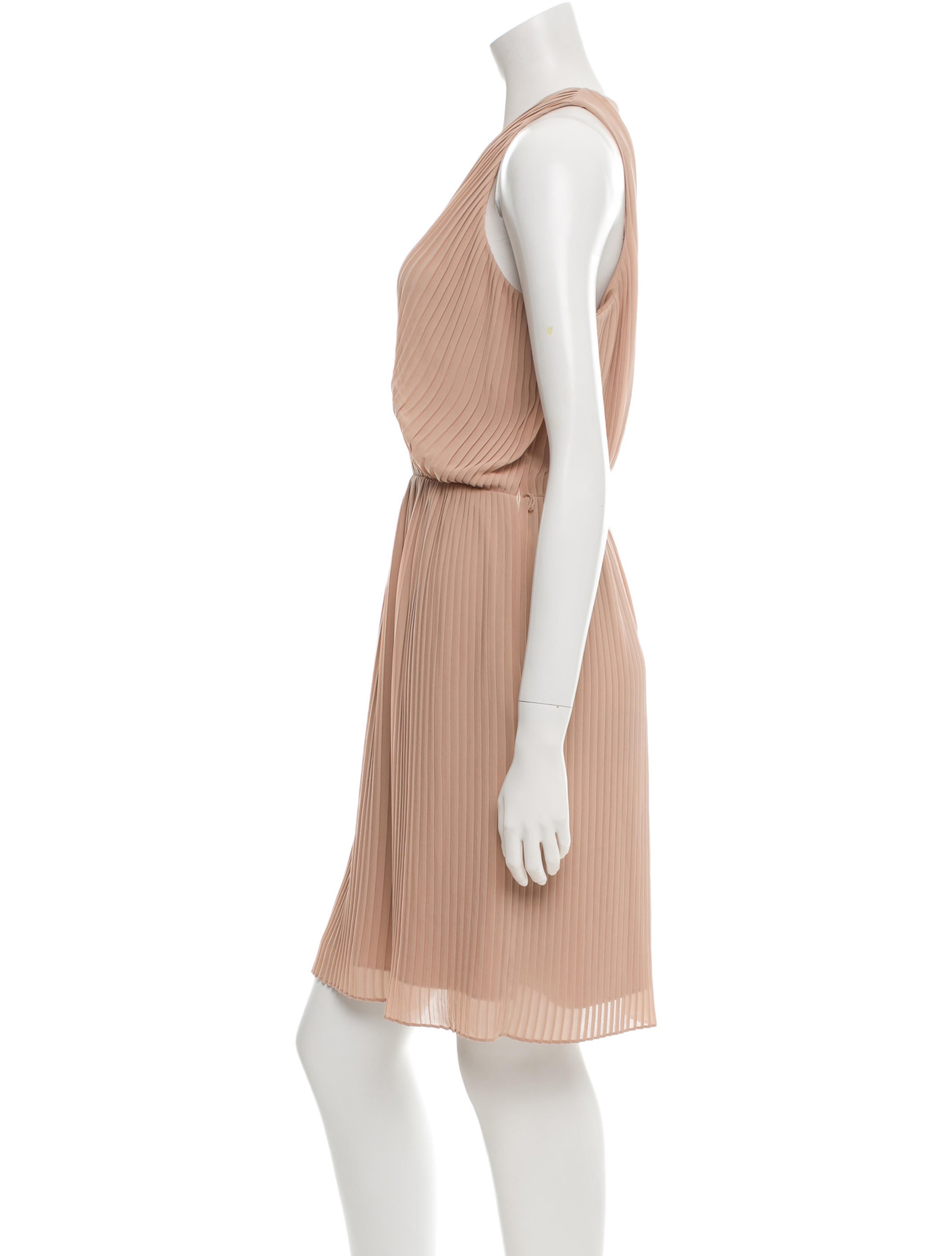 accordion pleated dress