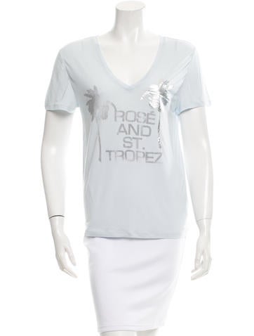 Halston Heritage Graphic Printed T-Shirt w/ Tags