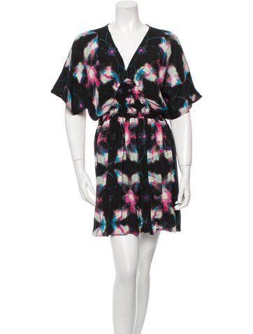 Halston Heritage Watercolor Mini Dress
