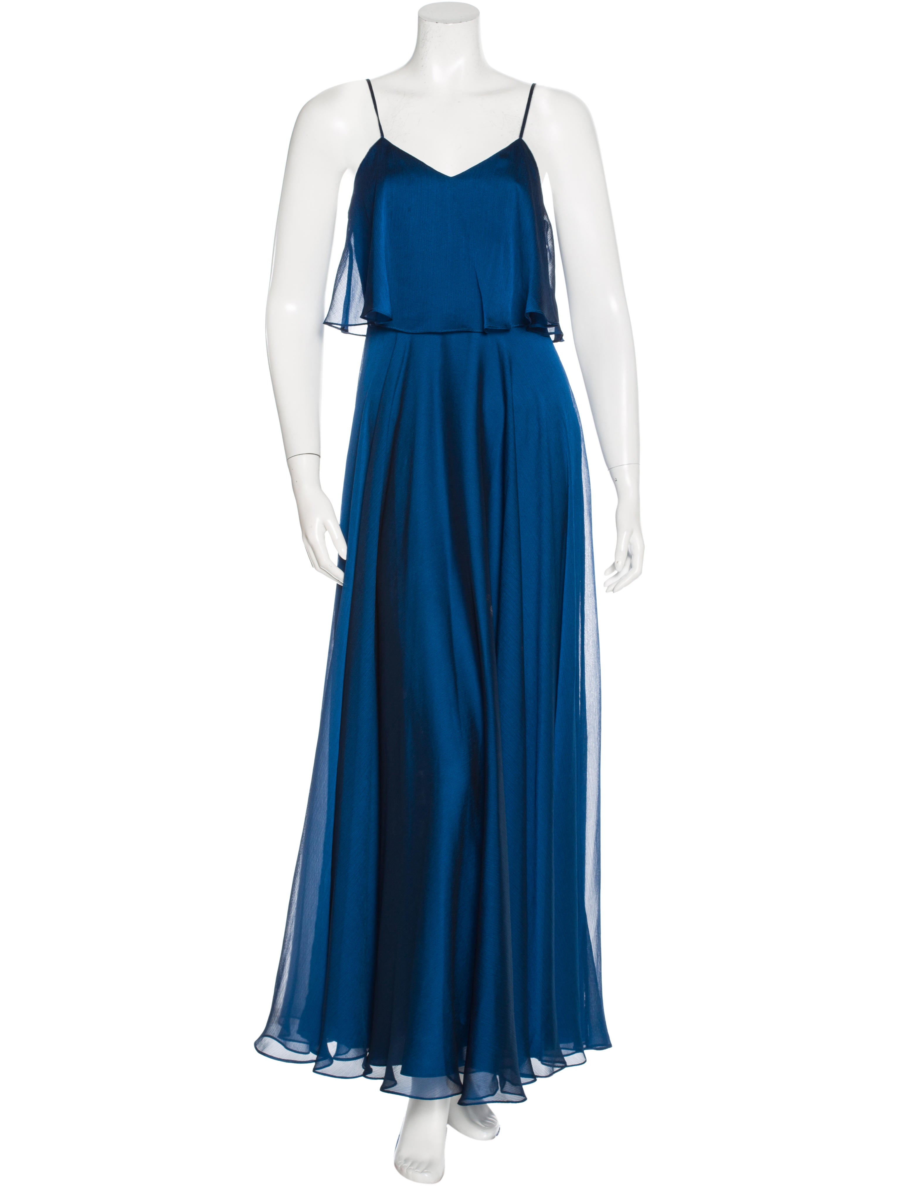 Halston Heritage Sleeveless Evening Dress Clothing WH123920 The RealReal