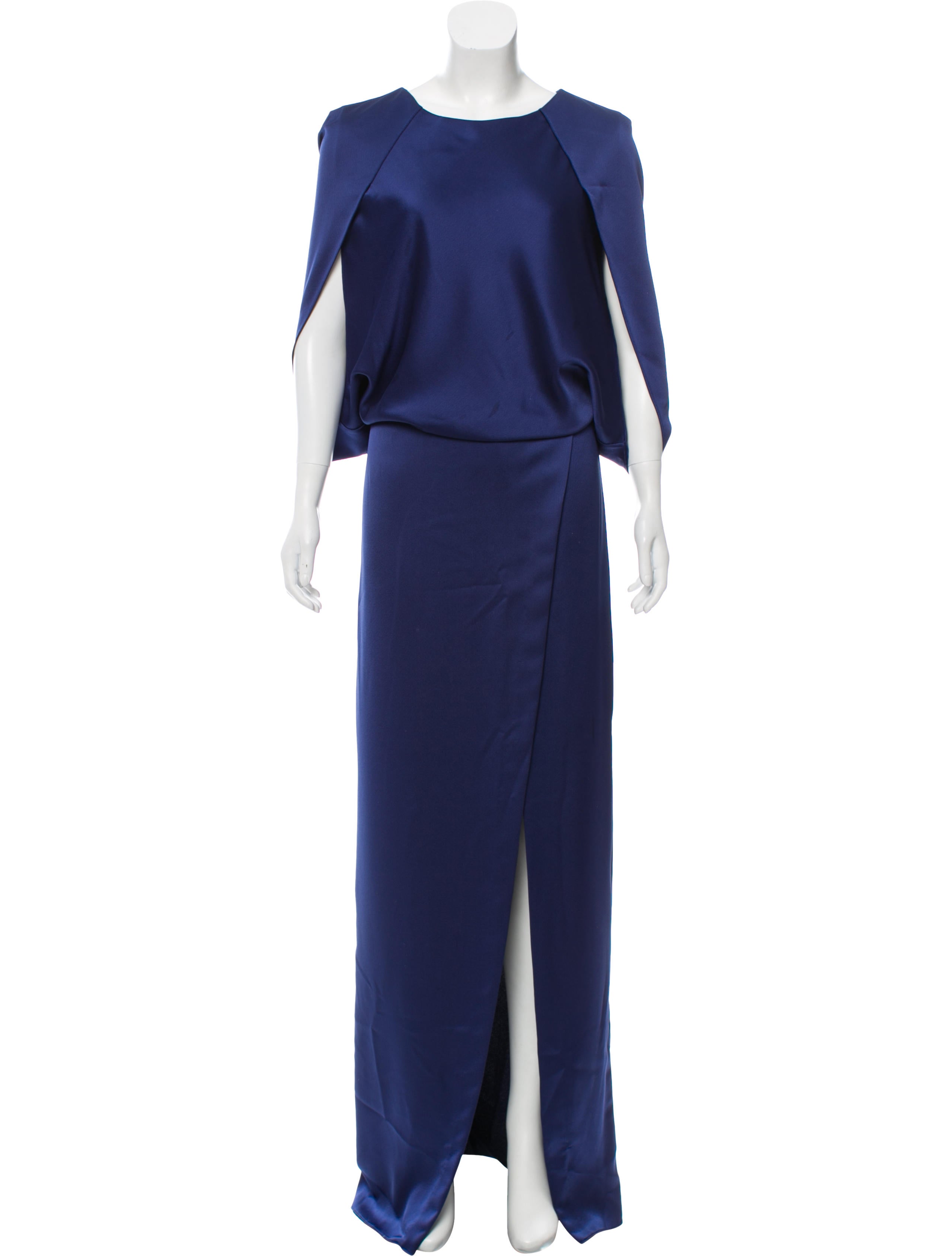 Halston Heritage Satin Evening Dress Clothing Wh128235 The Satin Evening Dress