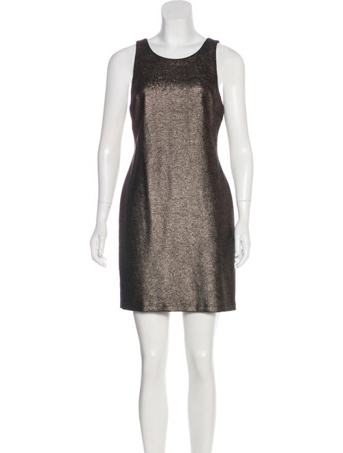 Halston Heritage Metallic Mini Dress w/ Tags Metal