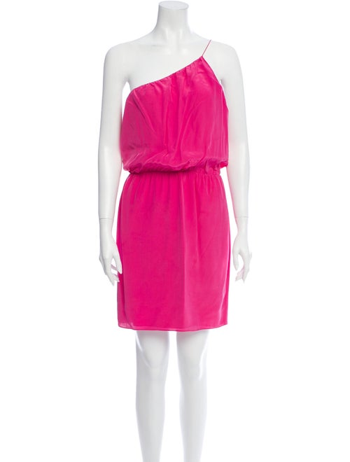 Halston Heritage Silk Mini Dress Pink